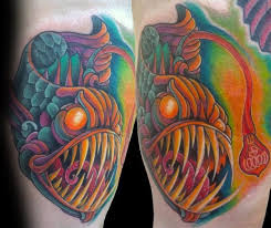So if you catch a fish that gives you 1100 xp the first time, any catches after that will only give 11 xp. 60 Angler Fish Tattoo Designs For Men Deep Sea Ink Ideas