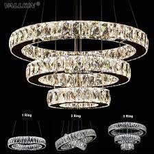 Vallkin Luxury Led Crystal Chandeliers Lights Hanging Light Lamps Lighting Fixtures For Bedroom Dining R Hanging Light Lamp Crystal Pendant Lighting Lamp Light