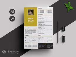 One page company cv design : 15 One Page Resume Templates Examples Of 1 Page Format