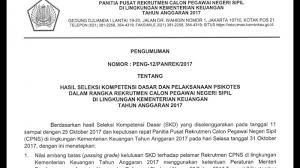 Rekrutmen Kemenkeu Go Id Pengumuman Hasil Skd Cpns Kemenkeu Lihat Jadwal Psikotes Tribun Timur