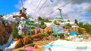 4k Chair Lift To The Summit Disney S Blizzard Beach Water Park Youtube