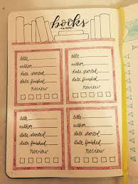 Bullet Journal Books To Read And Tracker Bullet Journal Books Book Journal Reading Journal