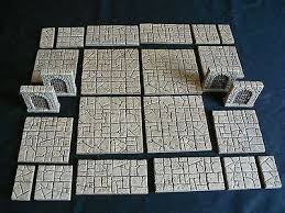 Diy dungeon deck, by custom terrain. Painted Resin Dungeon Floor Plans Tiles Dungeons And Dragons Pathfinder Rpg Igry Modeli