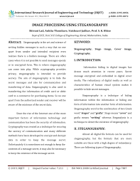 Irjet Image Processing Using Steganography