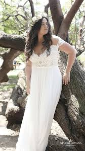 Bohemian Plus Size Wedding Gown With Off Shoulder Sleeves Autumn Studio Levana Casual Wedding Dress Plus Size Wedding Gowns Boho Chic Wedding Dress