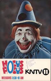 HOCUS POCUS. San Jose. Santa Cruz Mountains was home to the famous clown,  Hocus Pocus, played by Denmark native Carl Hansen. Carl also played Santa  Claus at Santa's Village park in Scotts