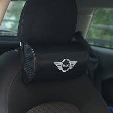 Mini Cooper Logo Car Headrest Pillow Cushion Mini Cooper Mini Cooper Accessories Mini Cars