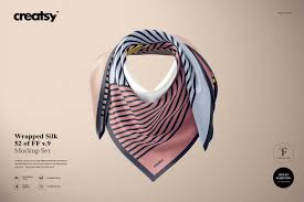 Download Wrapped Silk Scarf Mockup 52 Ffv 9 Graphic Design Mockup Mockup Fabric Factory
