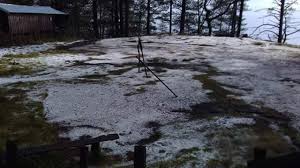 mt pulag covered with ice during summer in the philippines national parks hail storm the province