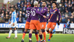 Man City Fighting On All Fronts As 3 0 Win Over Huddersfield Furthers Their Quadruple Bid Premier League Football Manchester City Huddersfield