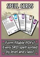 D D 5th Edition Spell Cards Matthew Perkins Drivethrurpg Com