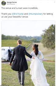 Inside The Trump Winery Wedding Of Conservative Activist Candace Owens Winery Weddings Conservative Wedding Dress Wedding