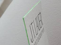 100 Letterpress Business Cards 1 Color 1 Side Rives 400 Gsm Paper Color Edges Letterpress Business Cards Letterpress Printing Letterpress