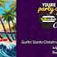 Surfing Santa Christmas In July Paint and Sip