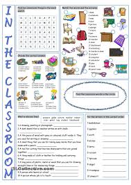 In The Classroom Vocabulary Exercises Vocabulary Exercises Classroom Language Vocabulary