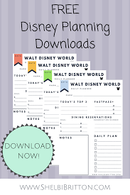 Free Walt Disney World Vacation Planning Printables Download These Free Disney World Vacation Planning Vacation Planning Printables Disney Planning Printables