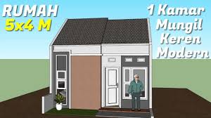 Desain rumah 7x15 modern ini meiliki tampak depan atau eksteriornya sangat modern dan kekinian. Desain Rumah Minimalis 5x4 Meter Rumah Minimalis Modern Sederhana Amatir Desain 6 Youtube
