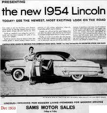 Image result for Premier Yellow 1954 Lincoln