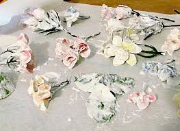 Real wax with plastic;light color: Faux Porcelain Frame Tutorial