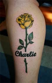Memorial Tattoo For My Pop Yellow Rose Tattoos Rose Tattoos Memorial Tattoo Designs
