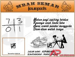 Syair Hk Mbah Semar 29 November 2020 Keluaran Togel