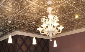 These tiles were beautifully embossed by pressing pieces of tin in a die to form intricate patterns that mimicked the more expensive plaster ceilings of the upper class. Alhambra Faux Tin Ceiling Tile 24 In X 24 In 217