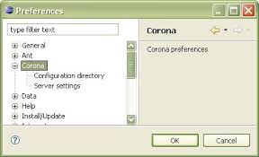 That means you can create your project once and publish it to multiple types of devices, including apple iphone and ipad, android phones and tablets, amazon fire, mac desktop, windows desktop, and even connected tvs such as apple tv, fire tv, and android tv. Corona Preferences Page Eclipsepedia