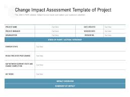 Select this link for an excel file to edit and build your impact analysis template. Change Impact Assessment Template Of Project Powerpoint Templates Backgrounds Template Ppt Graphics Presentation Themes Templates