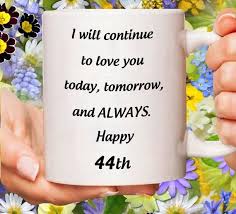 44th Anniversary Gift For Her 44 Years Birthday Gift 44 Yrs Jubilee 44th Wedding Romantic Gifts 44 Year Bday Mug Married For 44 Yr Bday Anniversary Gifts 29th Anniversary Gifts Birthday Gift For Wife