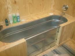Galvanized Tub Galvanized Decor Galvanized Bathtub Tiny House Bathroom