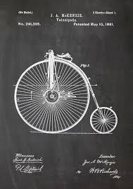 Fahrrad Hochrad Patent Vintage Druck A4 Von Patente Kunst Auf Dawanda Com Hochrad Fahrrad Vintage