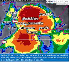 Busca el pronóstico del tiempo en guadalajara, méxico y en el resto del mundo. Conagua Clima On Twitter Imagen De Satelite De Las 00 00 H Muestra Tormenta Fuerte Actividadelectrica Y Fuertes Rafagas De Viento Se Desplazan Sobre Guadalajara Juanacatlan Y Chapala Jalisco Https T Co Juc5xzngnx