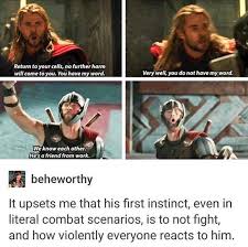 This Is After The First Movie Where His Initial Reaction To Anything Everything Was Hold My Beer Let S Fight No Marvel Funny Marvel Superheroes Marvel Movies