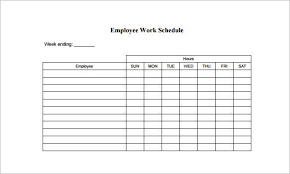 Jewish theological seminary employee work schedule. Employee Schedule Template 14 Free Word Excel Pdf Documents Download Free Premium Templates
