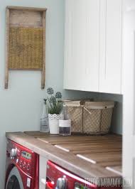 Make A Laundry Room Countertop From An Old Door The Diy Mommy Laundry Room Countertop Laundry Room Doors Laundry Room Decor