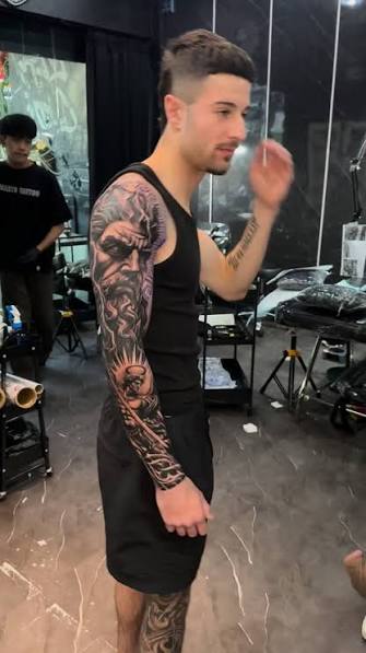 Realism Tattoo Sleeve Ideas Men