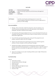 Financial planning managers oversee all related fiscal processes in a company. Business Planning Manager Jp