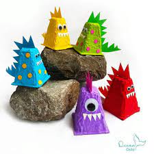 Wie beispielsweise leere eierkarton, die ich einfach viel zu schade finde um diese wegzuwerfen. Basteln Mit Kindern On Instagram Dinos Aus Eierpappe Hat Die Liebe Oceanchildcrafts Gebastelt Mega Oder Dinokids Cartoncini Fai Da Te Dinosauri