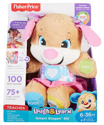 Ríe y aprende® perrito andadera de aprendizaje; Fisher Price Laugh Learn Smart Stages Sis With 75 Songs Sounds Walmart Com Walmart Com