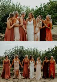 Rustic Barn Wedding Bellingham Wa In 2020 Blush Bridesmaid Dresses Barn Wedding Maroon Bridesmaid Dresses