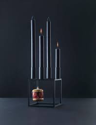 Major at europe markets for the christmas metal candle holder oem/odm production or other metal crafts. By Lassen Kubus 4 Candleholder Black Finnish Design Shop