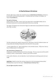But charlie brown, snoopy and the rest of the pea. A Charlie Brown Christmas English Esl Worksheets For Distance Learning And Physical Classrooms