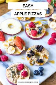 It's the most important meal of the day! why are parents always saying that? Apple Pizzas An Easy Healthy Snack Dairy Free Breakfast Recipes Yummy Healthy Snacks Vegetarian Breakfast Recipes