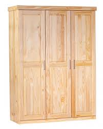 Kleiderschrank Pelle Schlafzimmerschrank 3 Türig Kiefer Natur