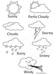 Weather Coloring Pages Weather Activities Preschool Preschool Weather Weather Kindergarten