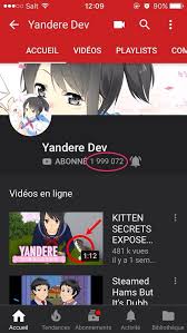 1000 Subscribers Left And Yanderedev Will Hit 2000000 Subscribers Yandere Simulator