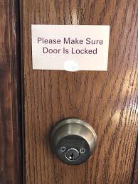 Use a tool (a flathead screwdriver will work) to twist within the gap the thru spindle inserts into. Home Inspections By Ross You Can T Lock The Door Without A Key You Also Can T Unlock The Door In Case Of An Emergency Such As A Fire I Always Recommend Switching