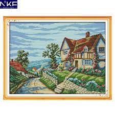 44 all the patterns are in english. Nkf Beautiful Village Counted Cross Stitch Pattern Painting Diy Needlework Embroidery Scenery Cross Stitch Kits For Home Decor Cross Stitch Kits Counted Cross Stitchcounted Cross Stitch Patterns Aliexpress