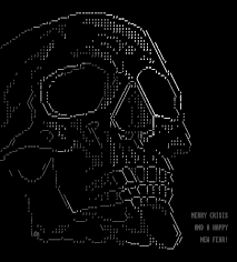 Yet Another Skull Ascii Ansi Text Art Pixel Art Ascii Art