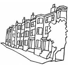Supercoloring.com is a super fun for all ages: Apartment Buildings On The Street Printable Coloring Page Free To Download And Print Coloring Pages Printable Coloring Pages Free Coloring Pages